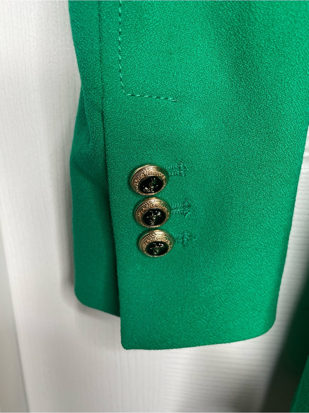 Zara Double-Breasted Blazer Blogger Favorite 2108/555/500 in Emerald Green XS - Picture 6 of 16
